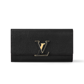 Louis Vuitton Capucines Taurillon Leather Wallet - Black