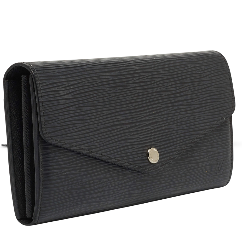 Louis Vuitton Epi Leather Sarah Long Wallet - Black