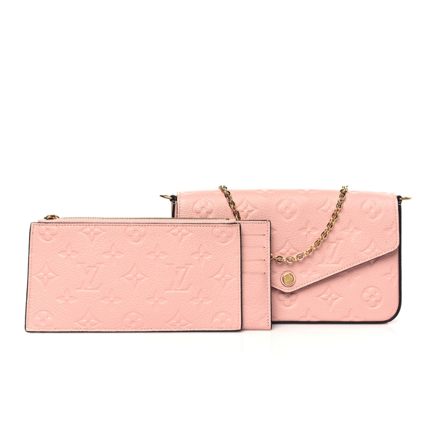 Louis Vuitton Pochette Félicie Chain Wallet - Rose Poudre