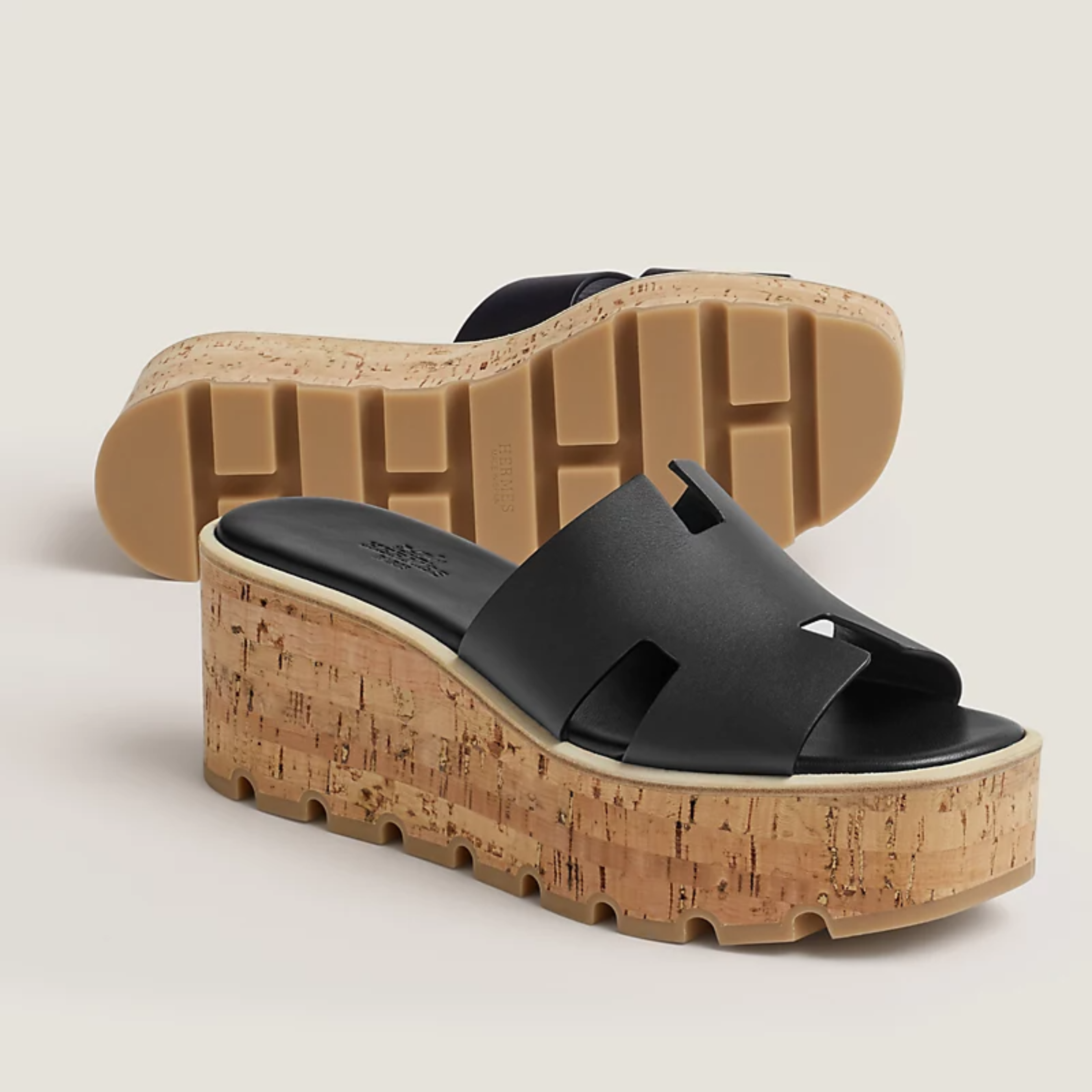 Hermes Eze 30 Sandals - Noir