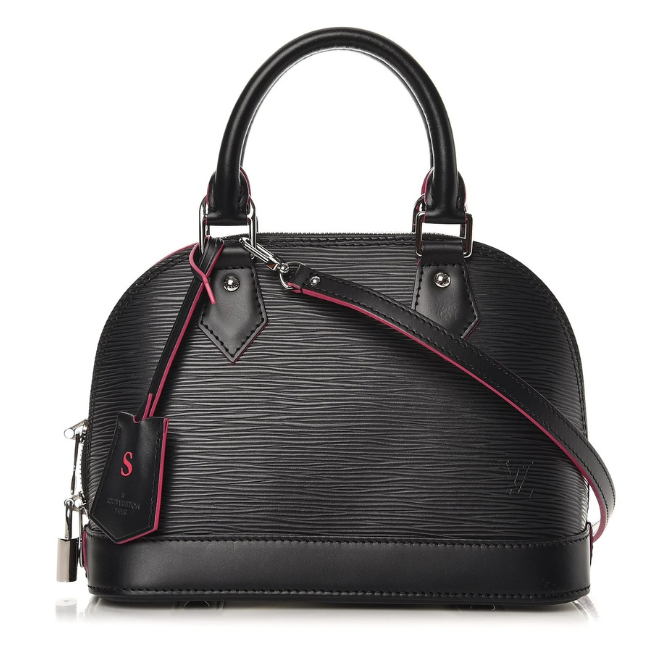Louis Vuitton Epi Alma BB Handbag - Black