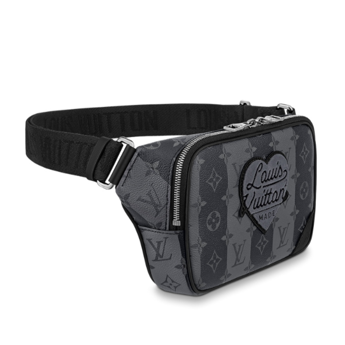 Louis Vuitton x NIGO Monogram Eclipse LV Heart Sling Bag - Black