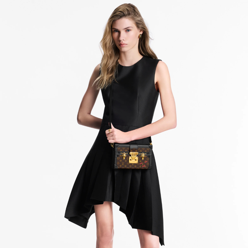 Louis Vuitton Monogram Petite Malle Handbag - Brown