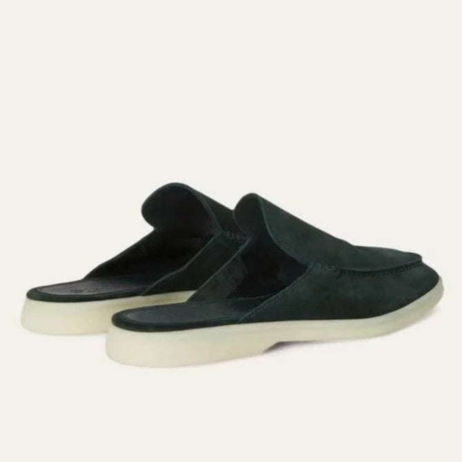 Loro Piana Babouche Walk The Spirit of Elegance® Loafer – Dark Green