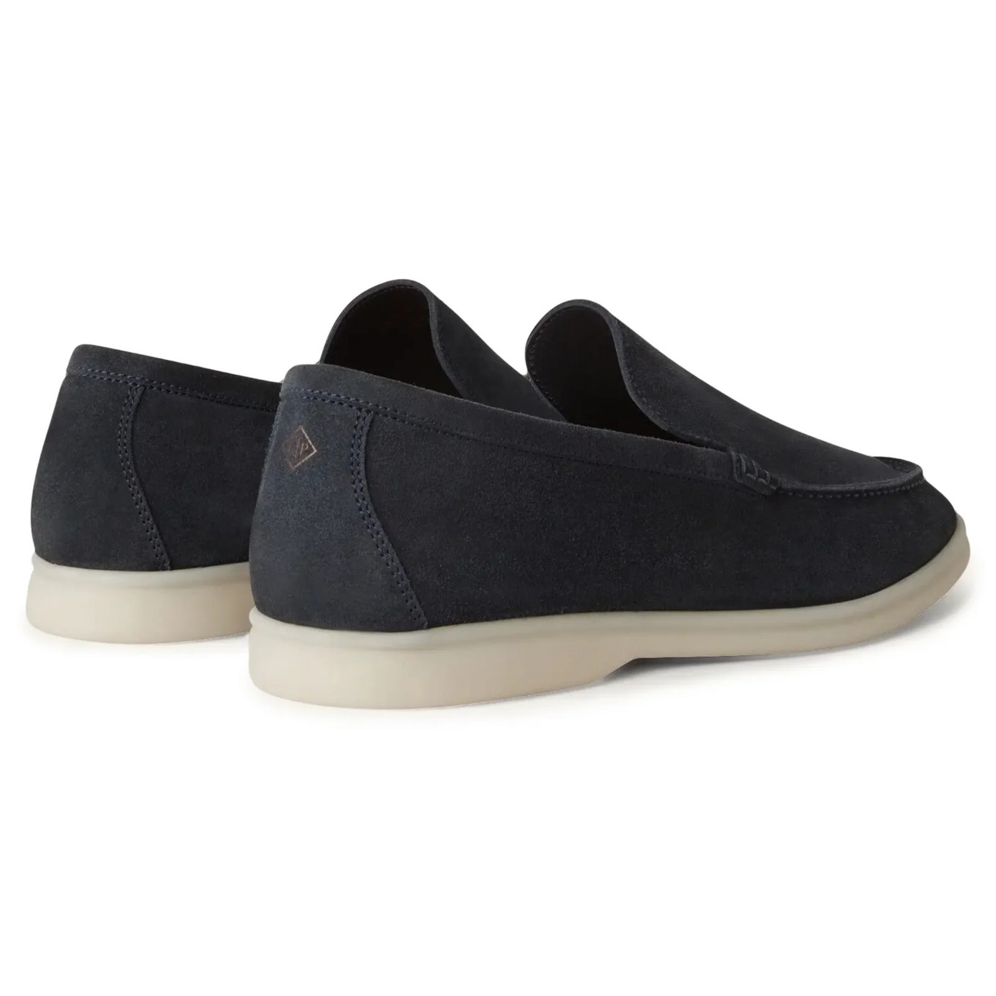 Loro Piana Summer Walk Suede Loafers - Dark Gray