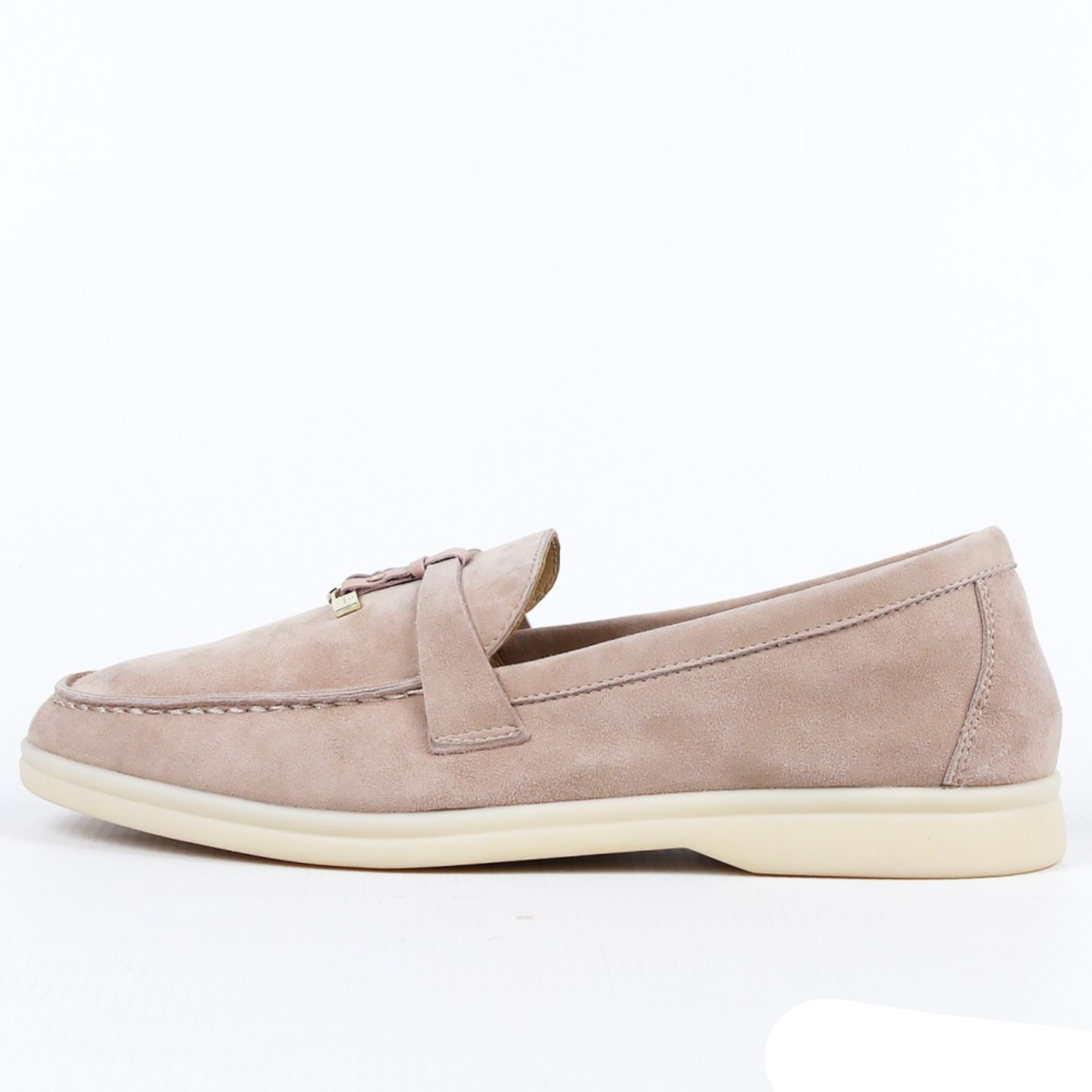 Loro Piana Summer Walk Suede Loafers - Light Camel (030)