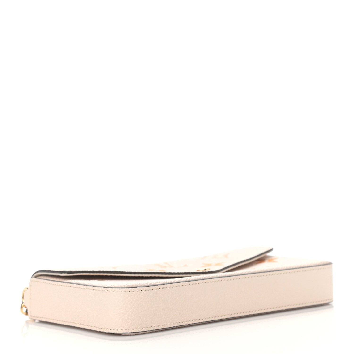 Louis Vuitton Félicie Pochette Chain Wallet - Cream Saffron