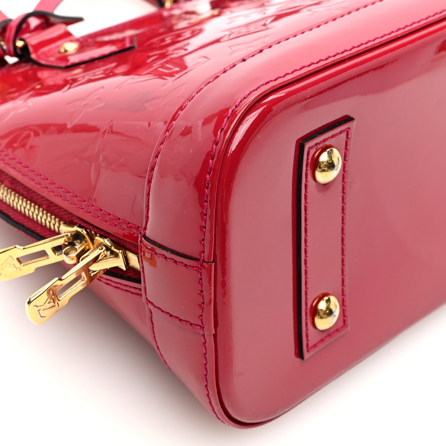 Louis Vuitton Vernis Alma BB Handbag - Red