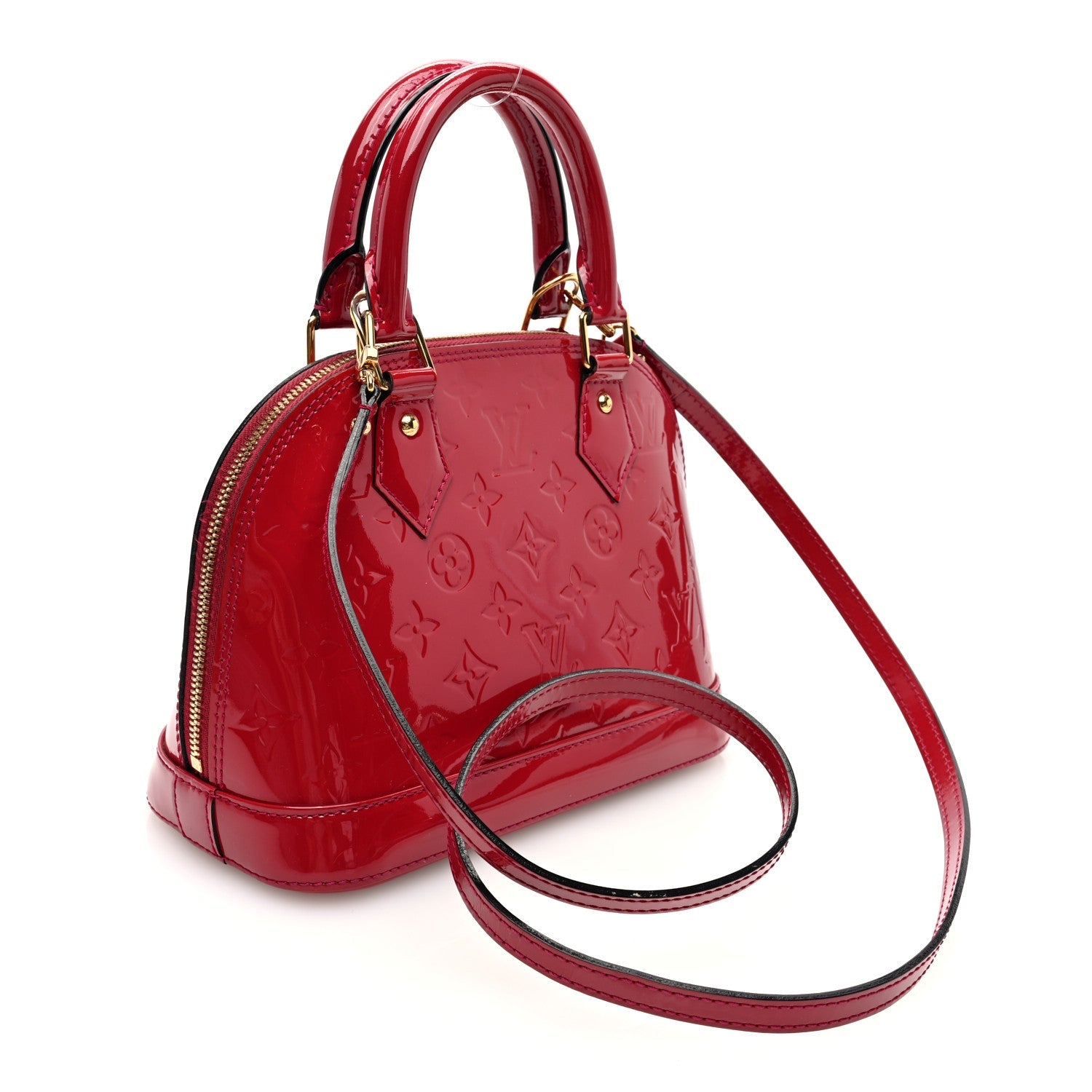 Louis Vuitton Vernis Alma BB Handbag - Red
