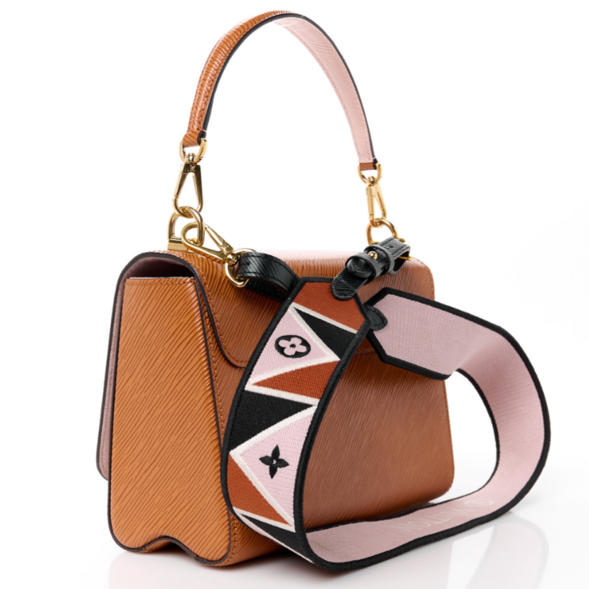 Louis Vuitton Epi Twist Monogram MM Shoulder Bag - Brown