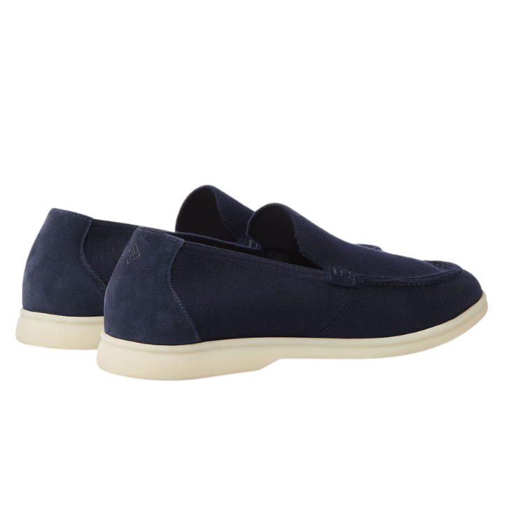 Loro Piana Summer Knitted Walk Wish® Wool Loafers -  Navy Blue (W000)
