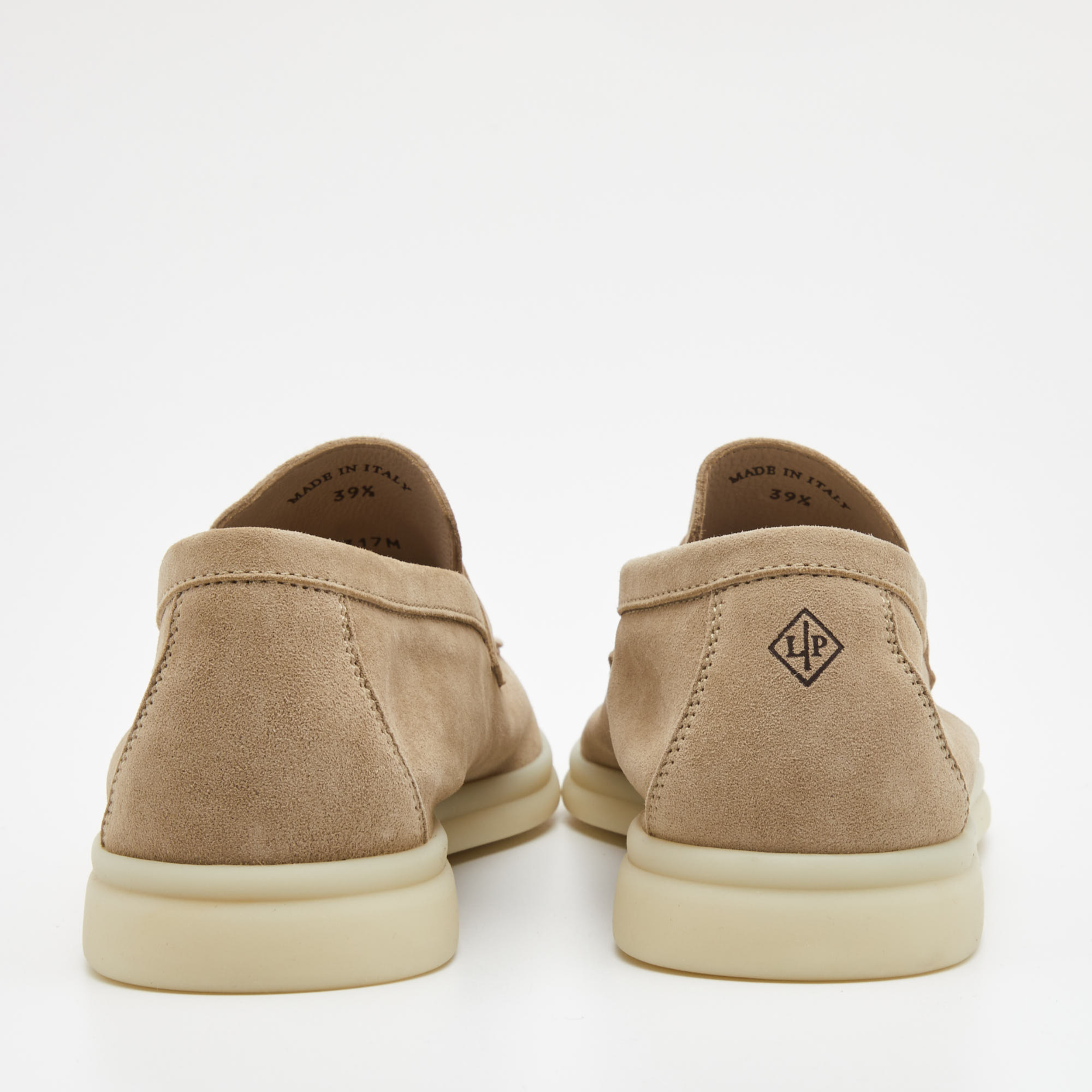 Loro Piana Summer Charms Walk Deerskin Loafers -  Beige (119)