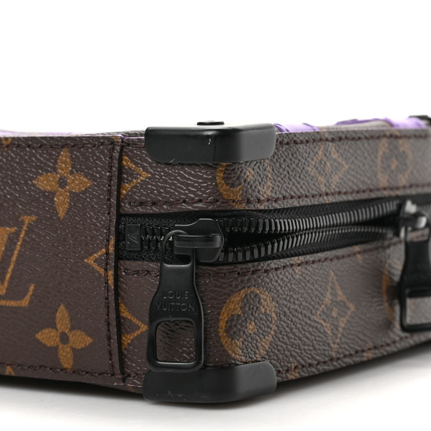 Louis Vuitton Monogram Macassar Handle Soft Trunk - Purple