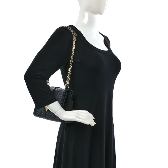 Louis Vuitton Monogram Empreinte Saint Sulpice BB Shoulder Bag - Black