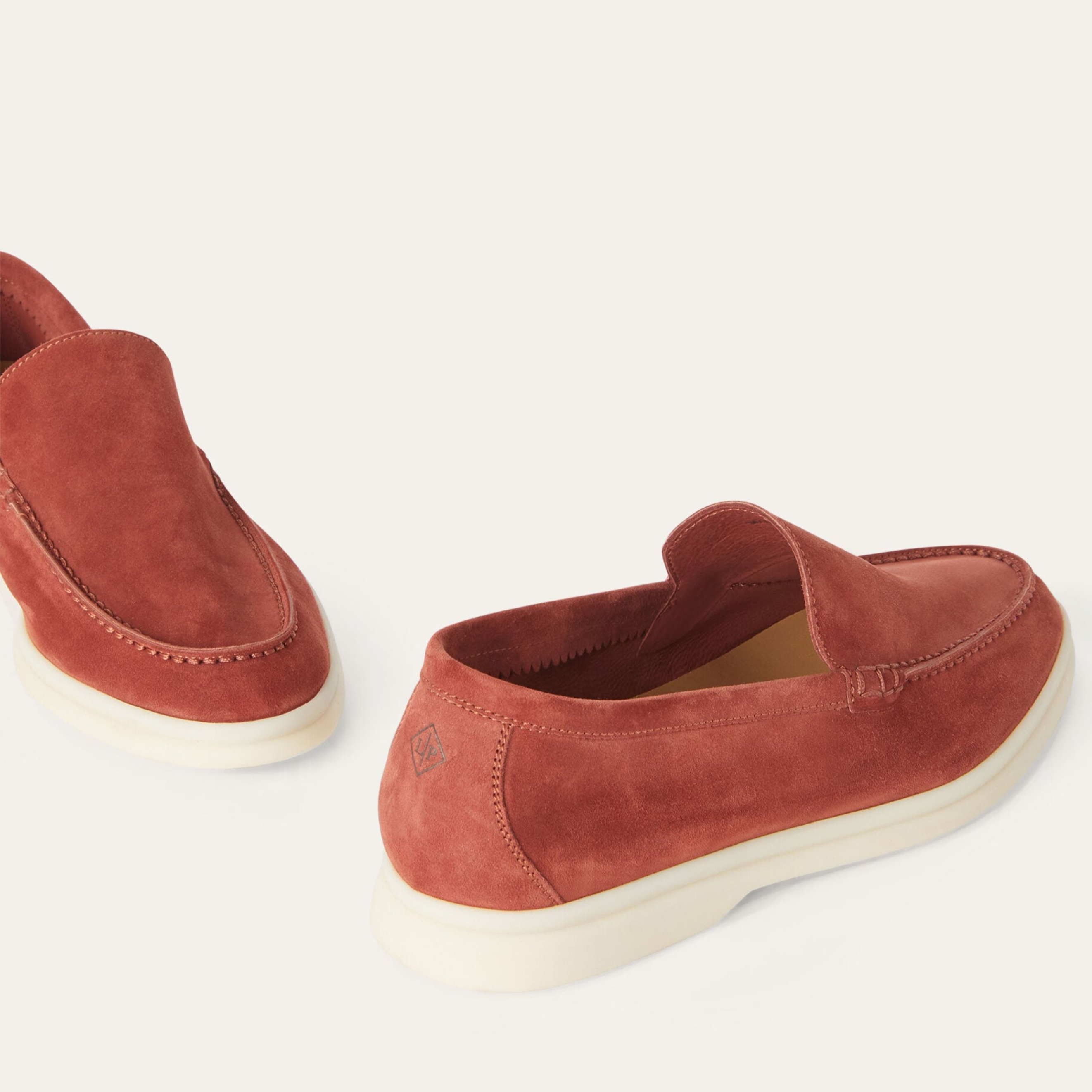 Loro Piana Summer Walk Suede Loafers -  Dried Red (R0DV)