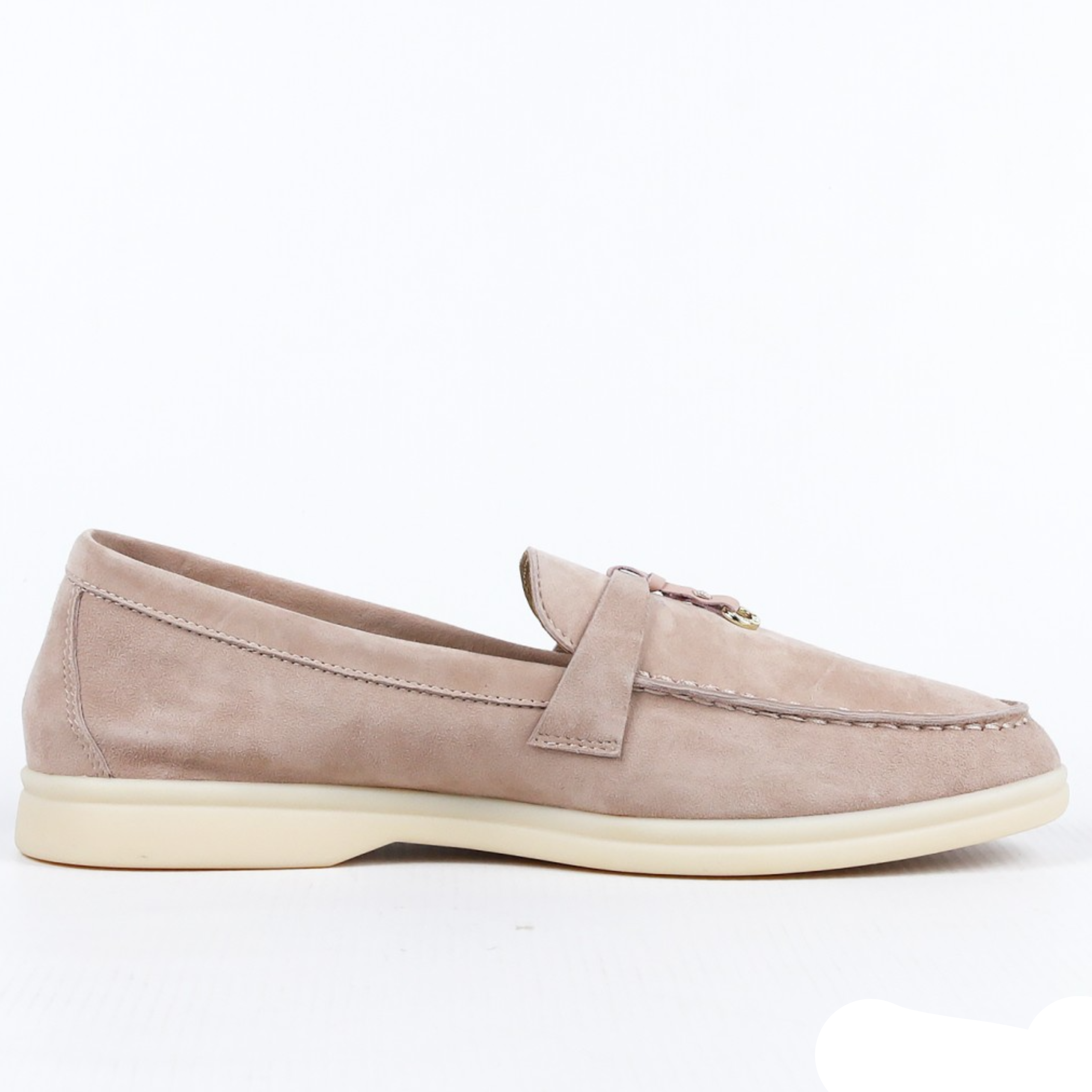 Loro Piana Summer Walk Suede Loafers - Light Camel (030)