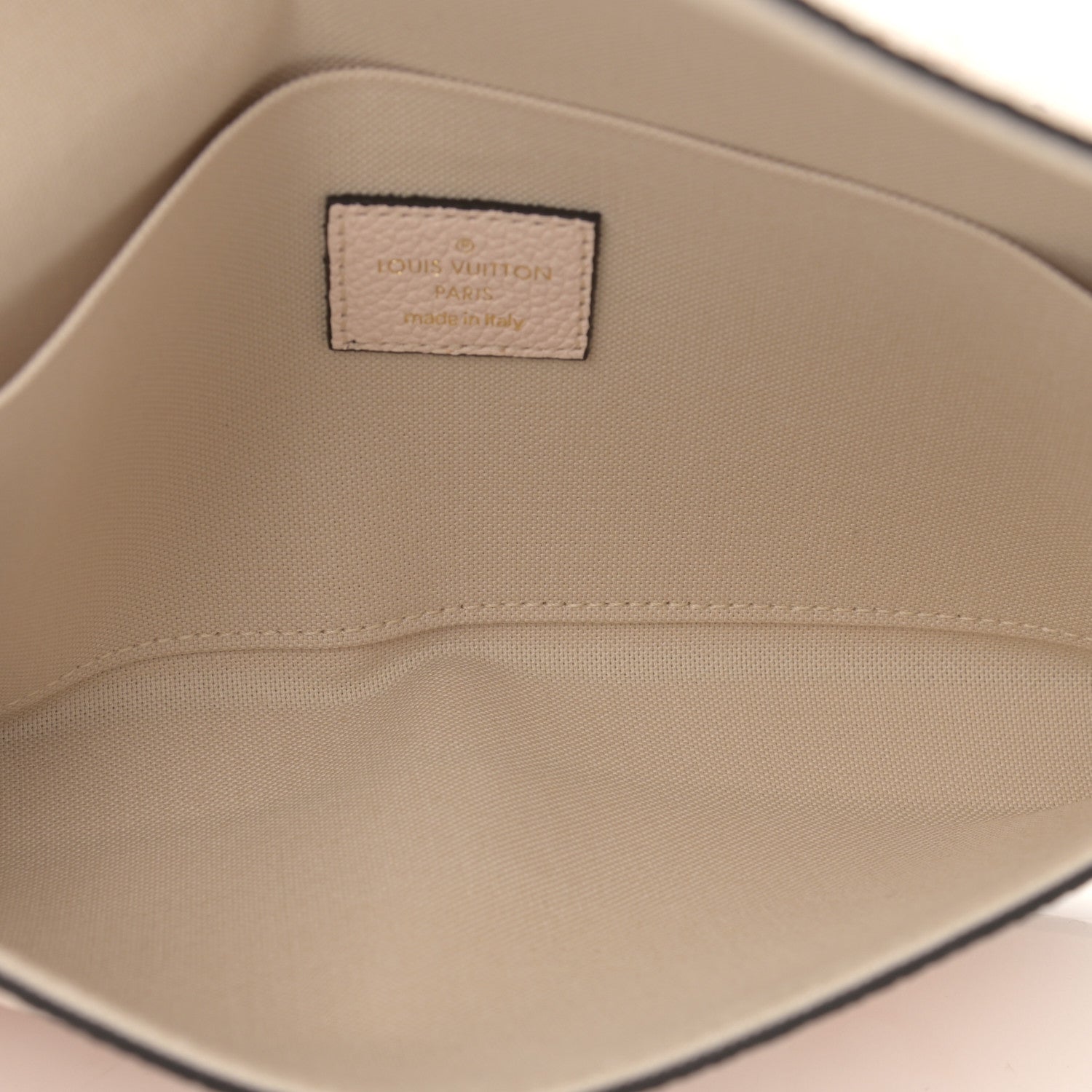 Louis Vuitton Félicie Pochette Chain Wallet - Cream Saffron