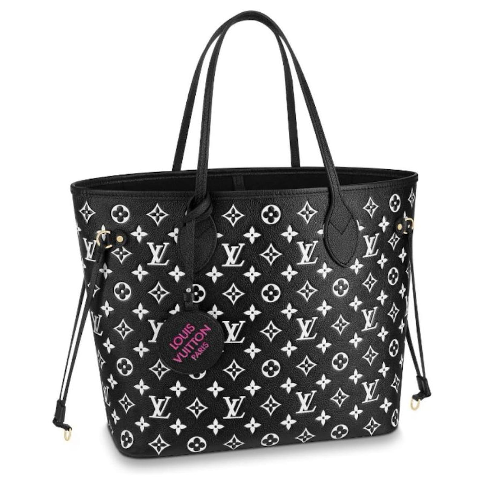 Louis Vuitton Spring In The City Neverfull MM Tote Bag - Black White Pink