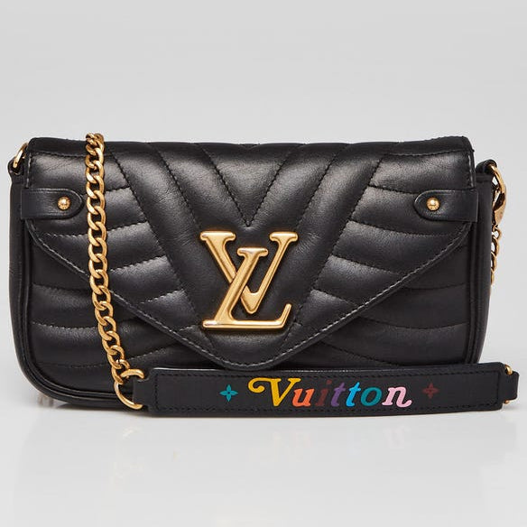 Louis Vuitton New Wave Chain Pochette Crossbody Bag - Black