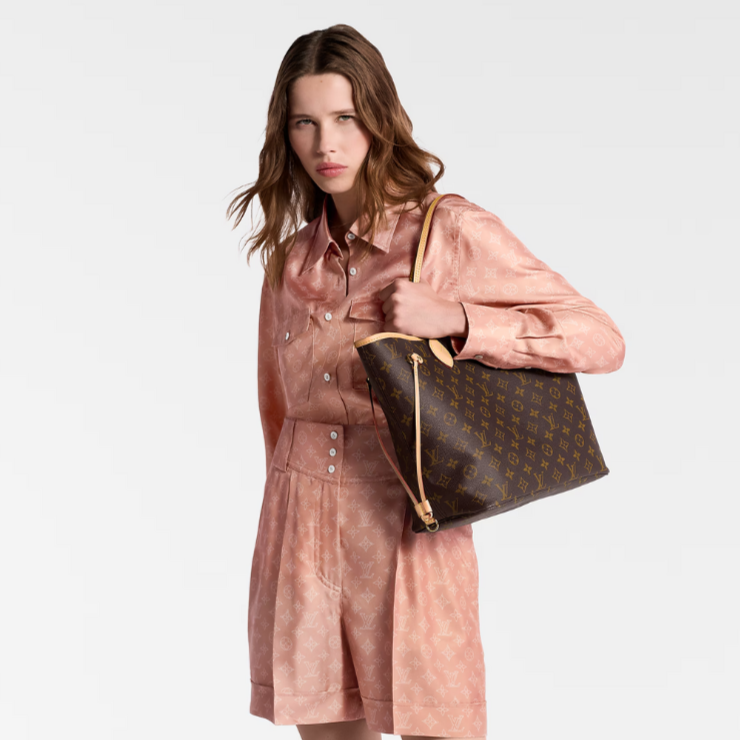 Louis Vuitton Neverfull MM Totebag - Brown