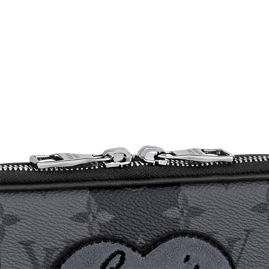 Louis Vuitton x NIGO Monogram Eclipse LV Heart Sling Bag - Black