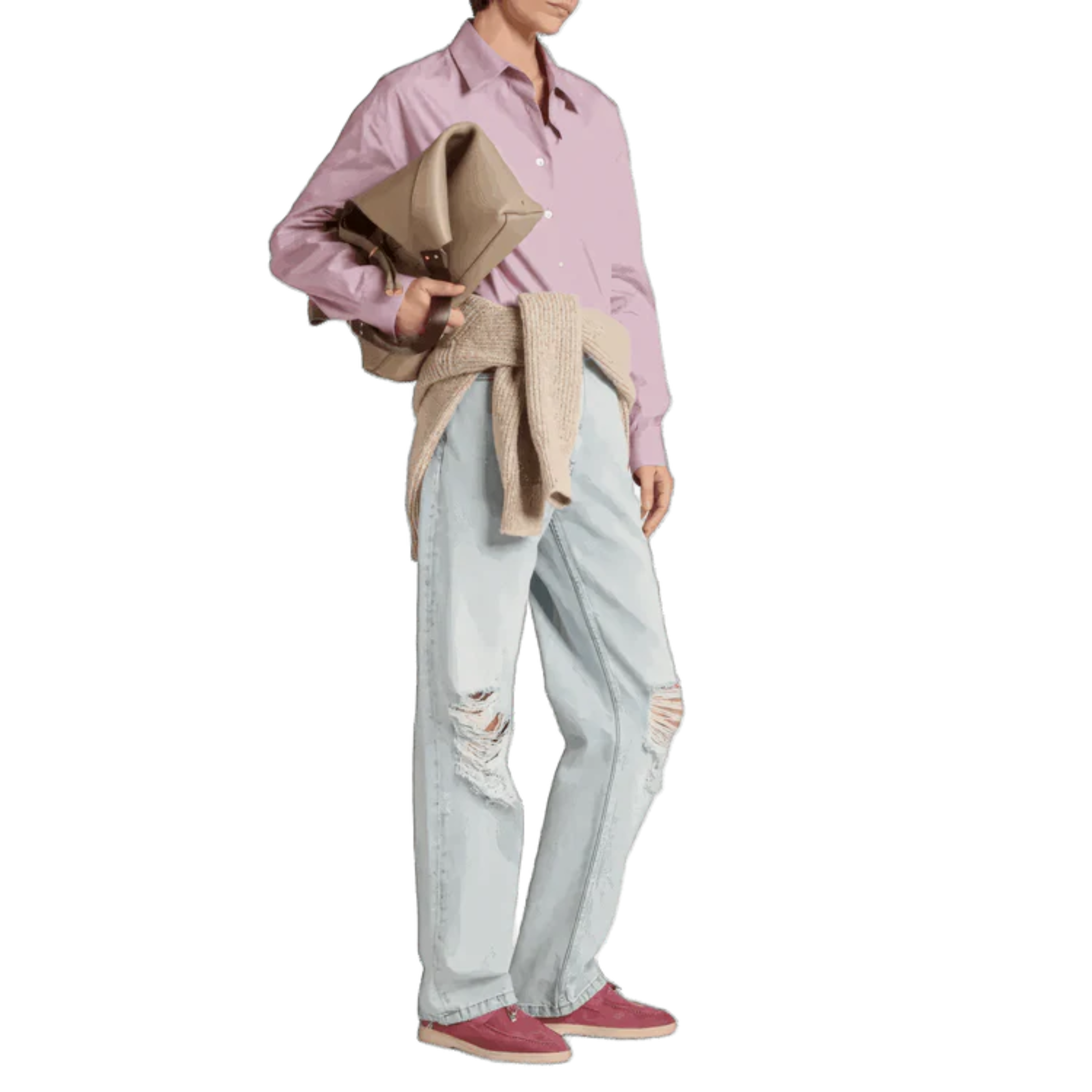 Loro Piana Summer Charms Suede Loafers - Wild Mauve (015)