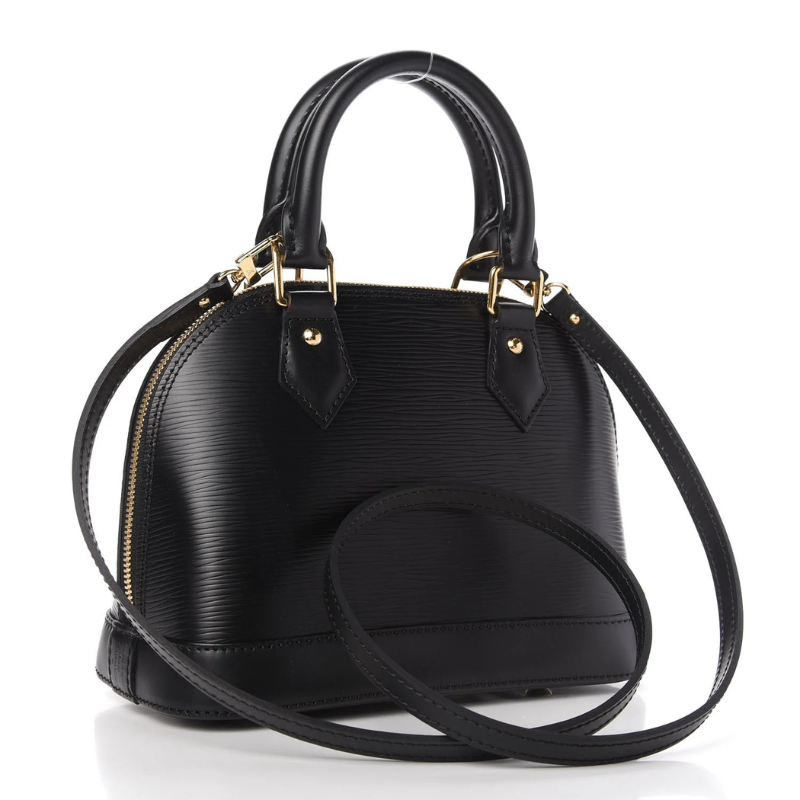 Louis Vuitton Blooming Flowers Epi Alma BB Handbag - Black