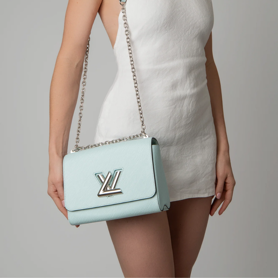 Louis Vuitton Twist MM Chain Bag - Cyan