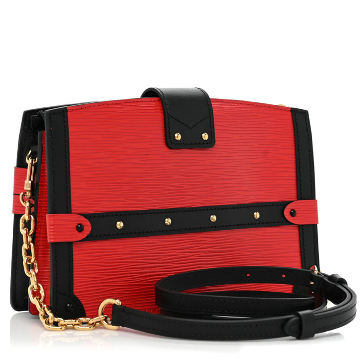Louis Vuitton Epi Trunk Clutch Crossbody Bag - Red