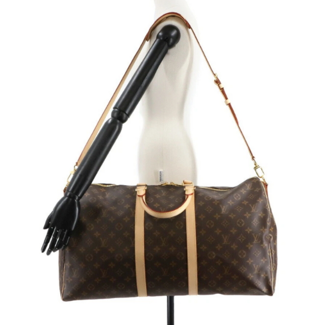 Louis Vuitton Keepall Bandoulière 45 Duffle Bag - Brown