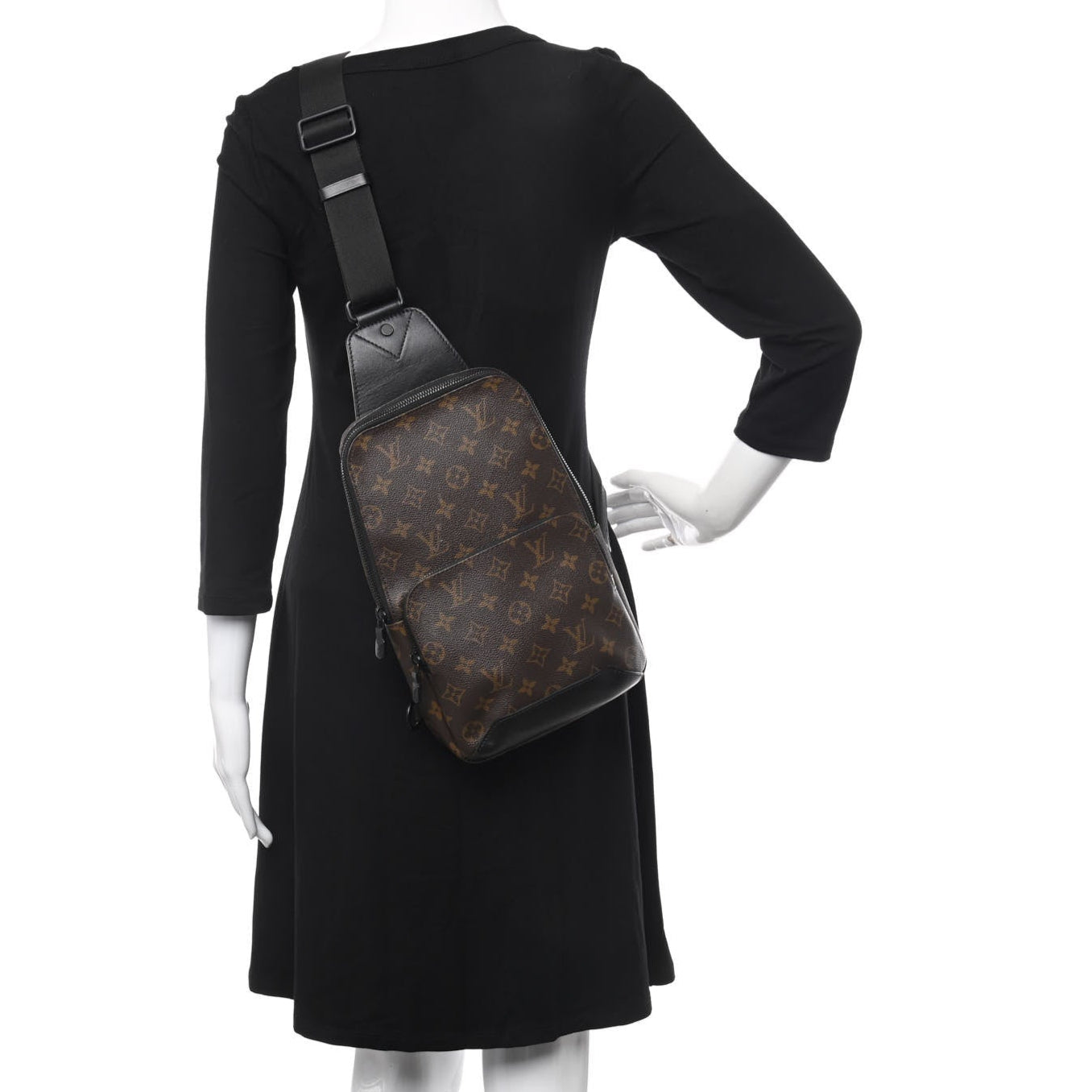 Louis Vuitton Macassar Monogram Canvas Avenue Slingbag Crossbody - Brown