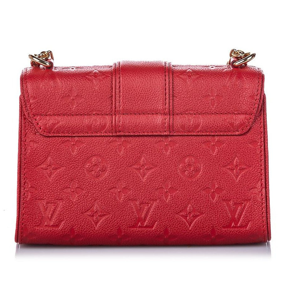 Louis Vuitton Monogram Empreinte Saint Sulpice PM Handbag - Cherry