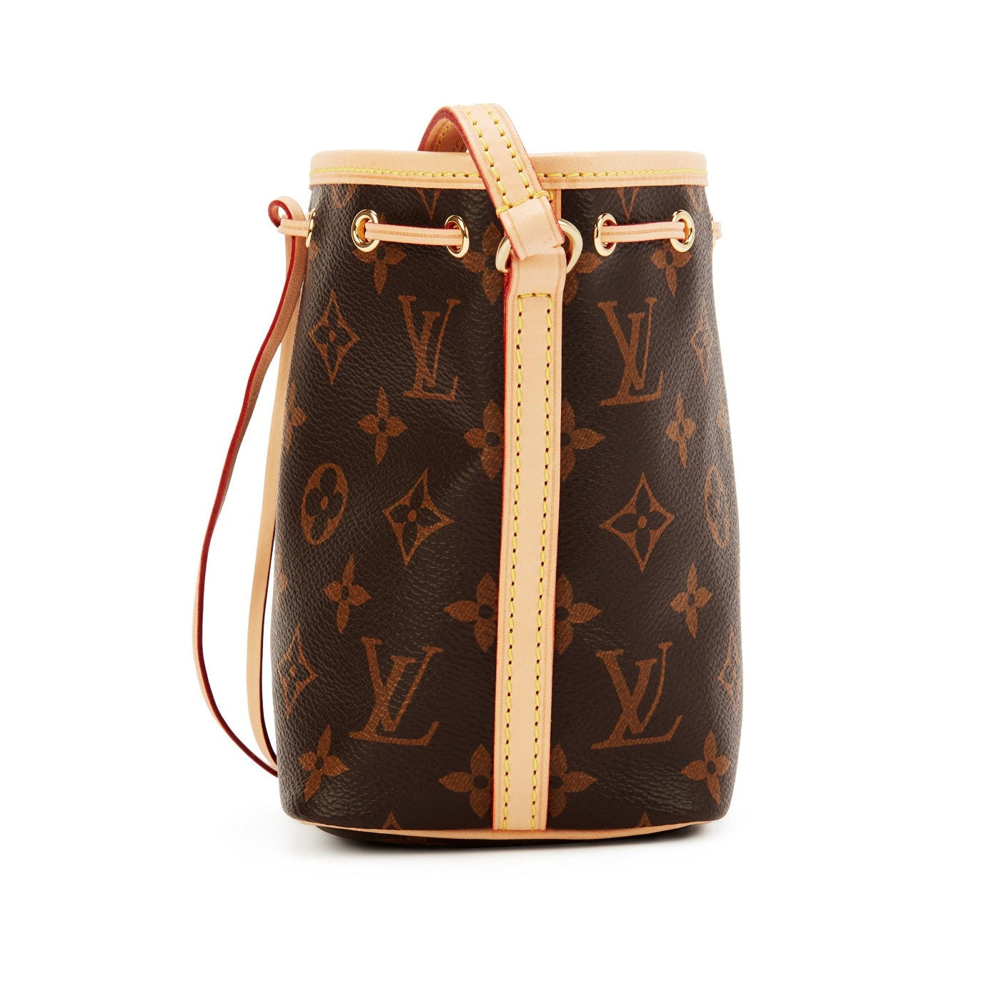 Louis Vuitton Monogram Canvas Nano Noe Bucket Bag - Dark Brown