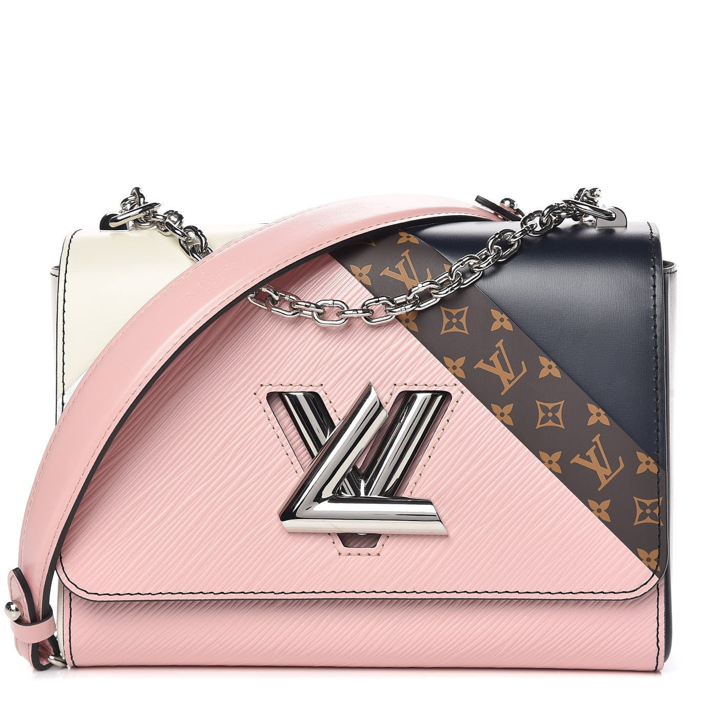 Louis Vuitton Epi Monogram Tape Twist Shoulder Bag -  Rose White