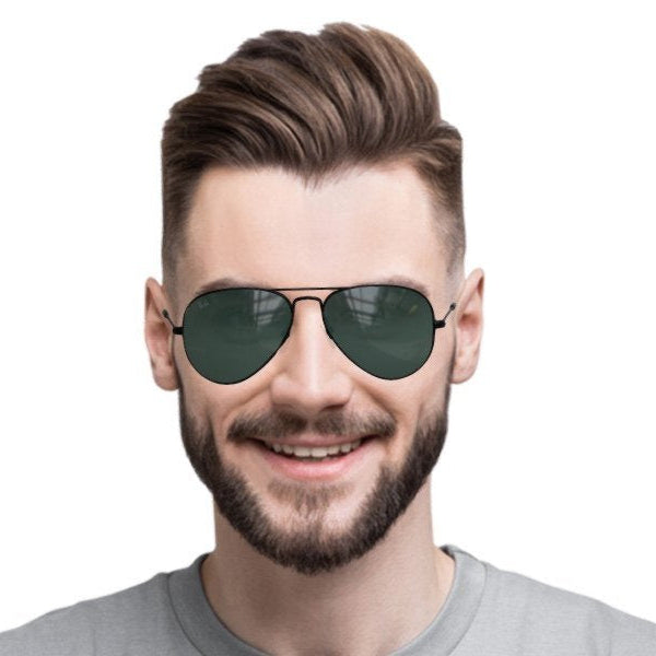 Ray Ban Aviator Classic RB3025 002/58 Black Frame Sunglasses