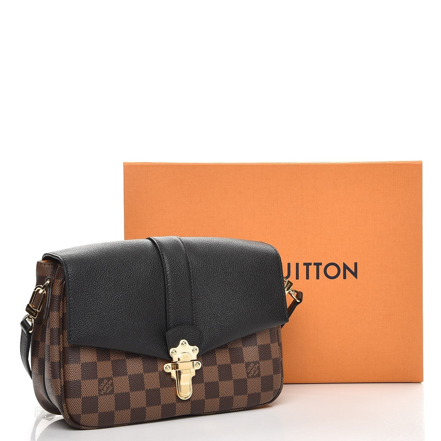 Louis Vuitton Damier Ebene Clapton Crossbody Bag - Black