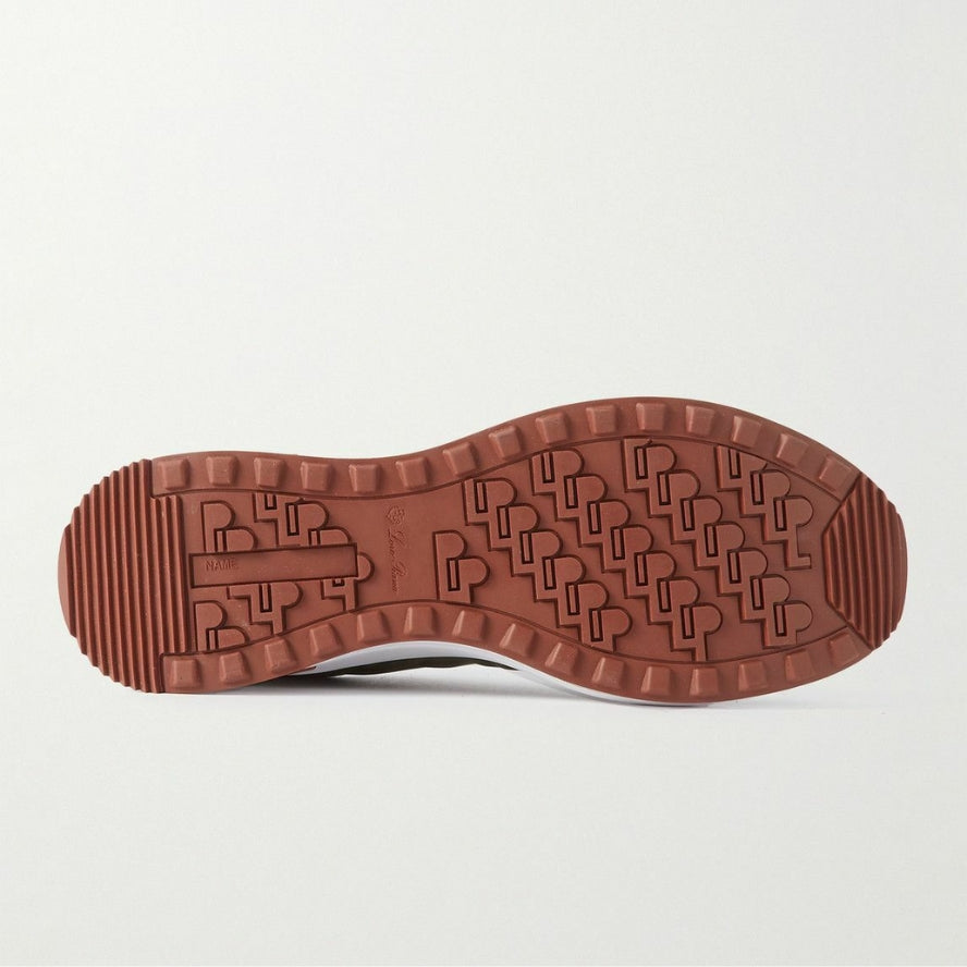 Loro Piana Weekend Walk Suede Sneakers - Green