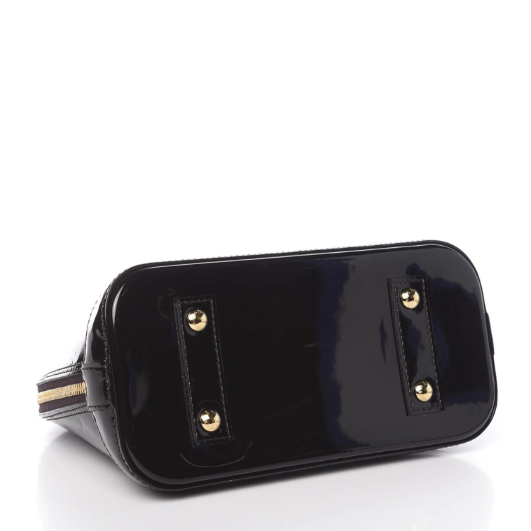 Louis Vuitton Vernis Monogram Alma BB Handbag - Black