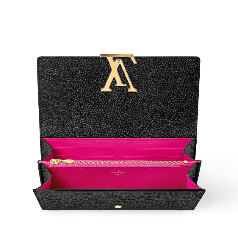 Louis Vuitton Capucines Taurillon Leather Wallet - Black