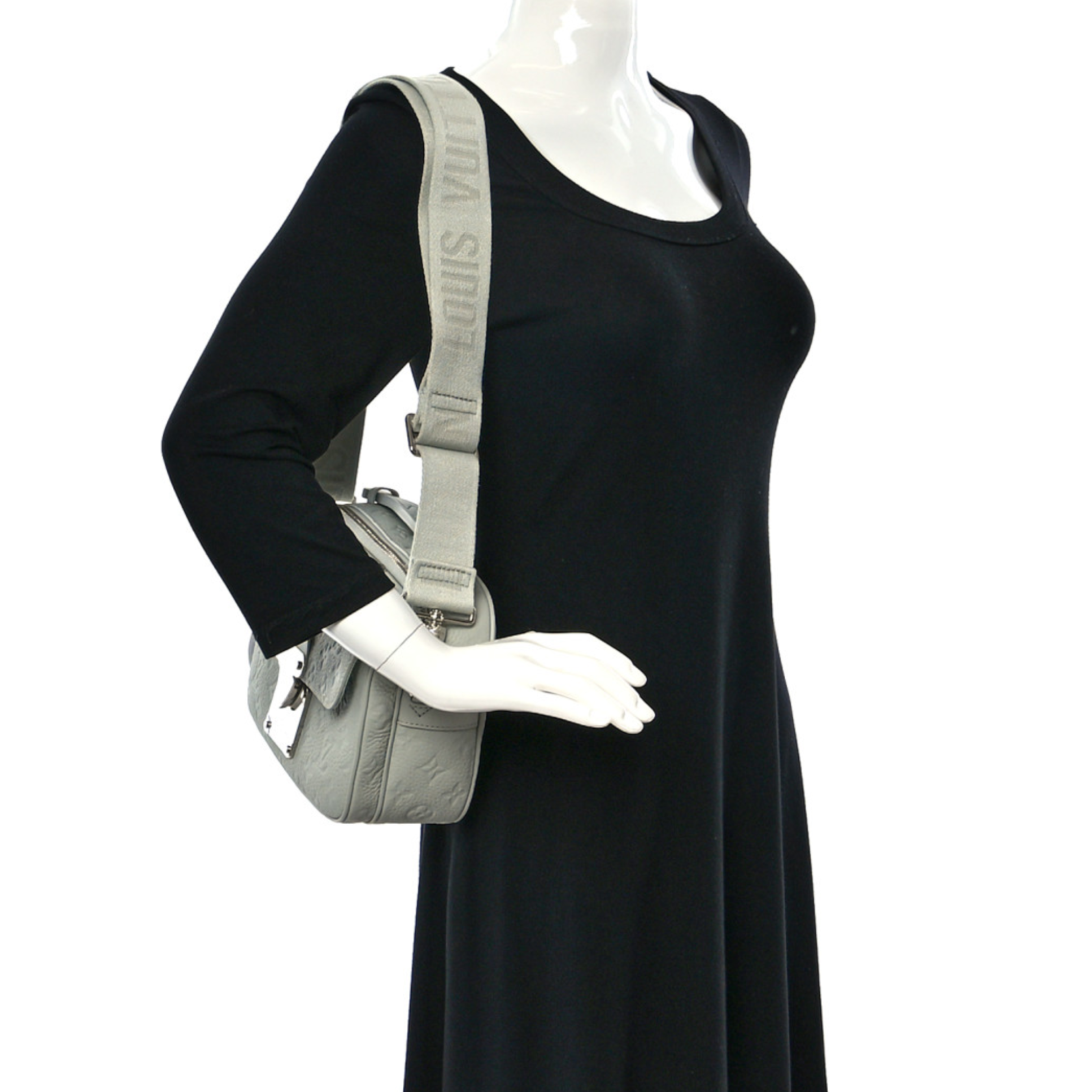 Louis Vuitton S Lock Messenger Shoulder Bag - Mineral Gray