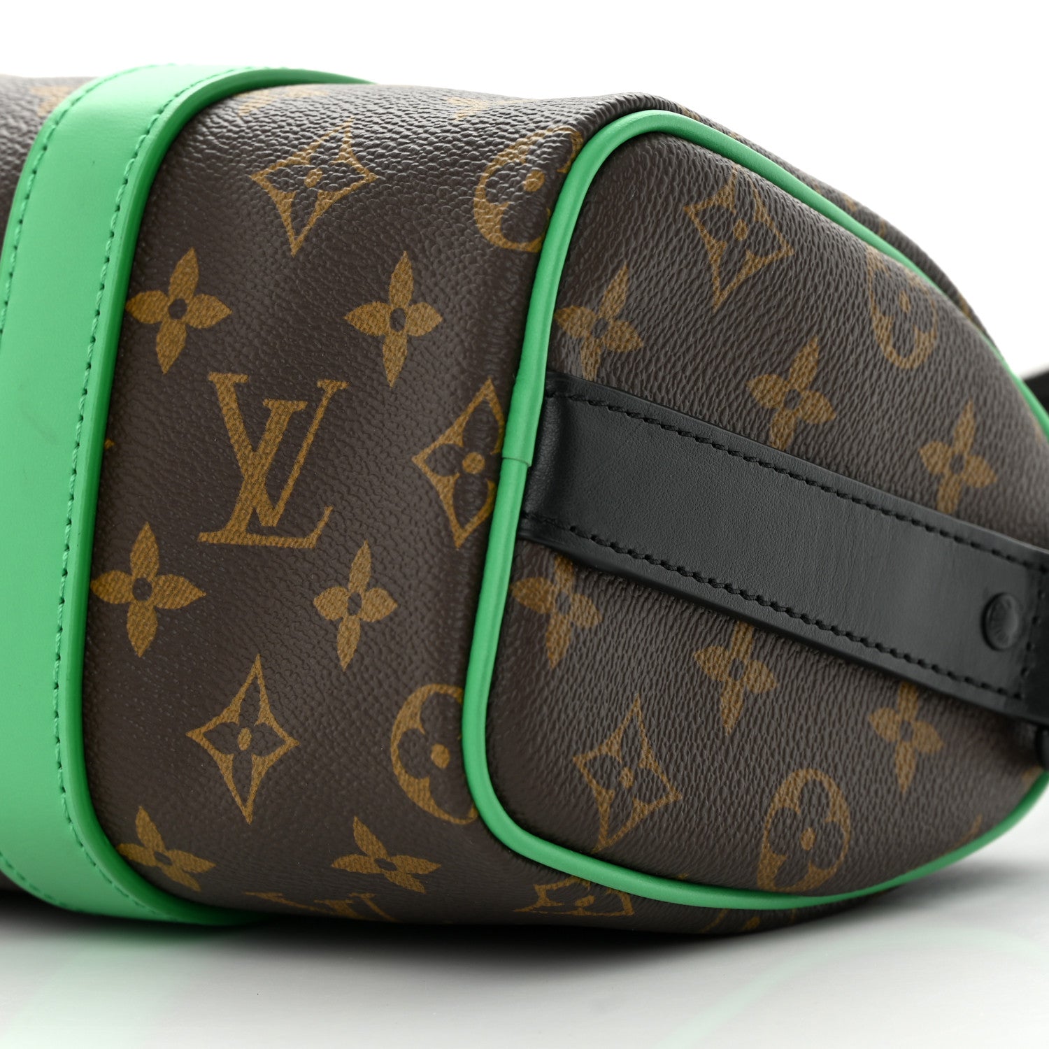 Louis Vuitton Monogram Macassar Keepall Bandoulière 25 Shoulder Bag - Minty Green