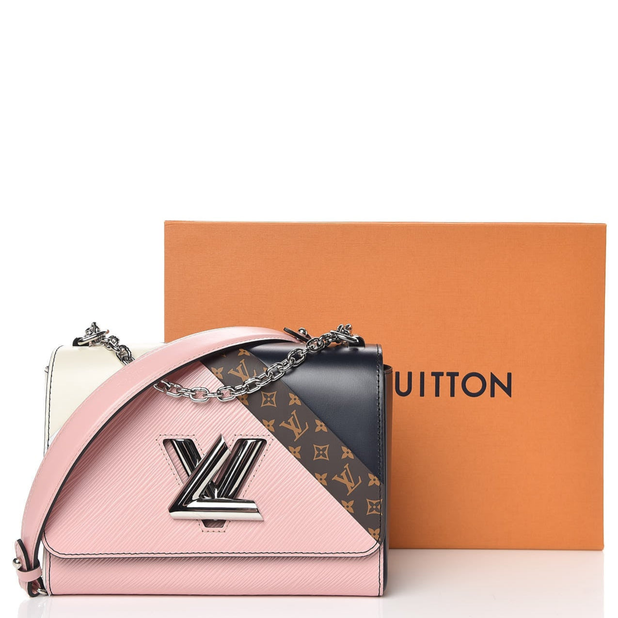 Louis Vuitton Epi Monogram Tape Twist Shoulder Bag -  Rose White