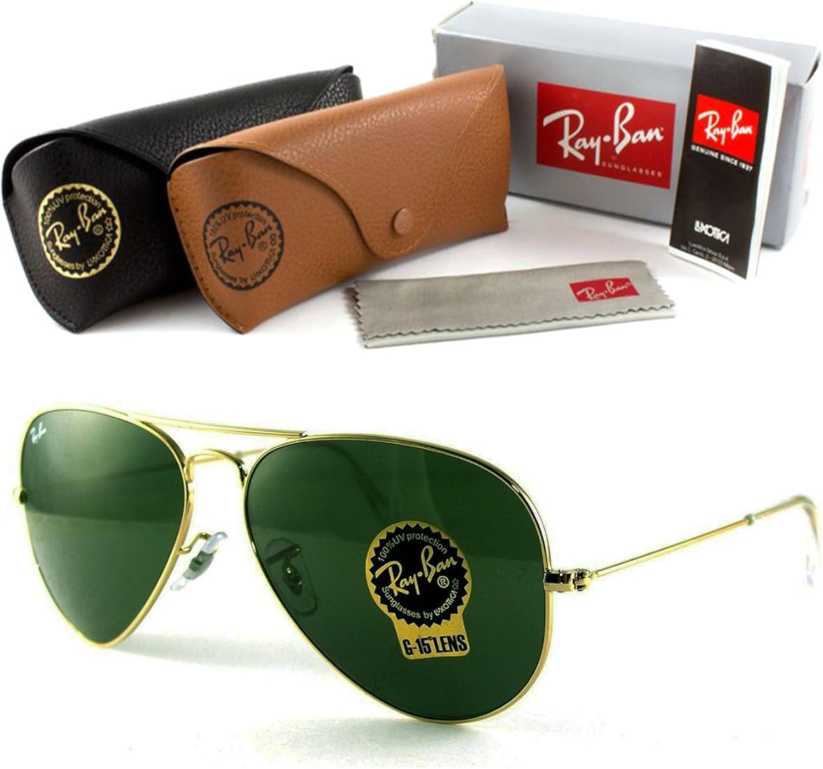 Ray Ban Aviator Classic RB3025 L0205 Gold Frame Sunglasses