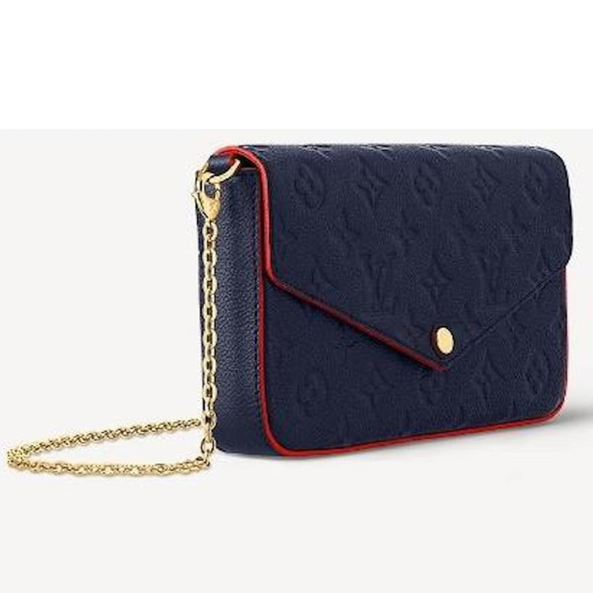Louis Vuitton Pochette Félicie Wallet Shoulder Bag - Marine Rouge Blue
