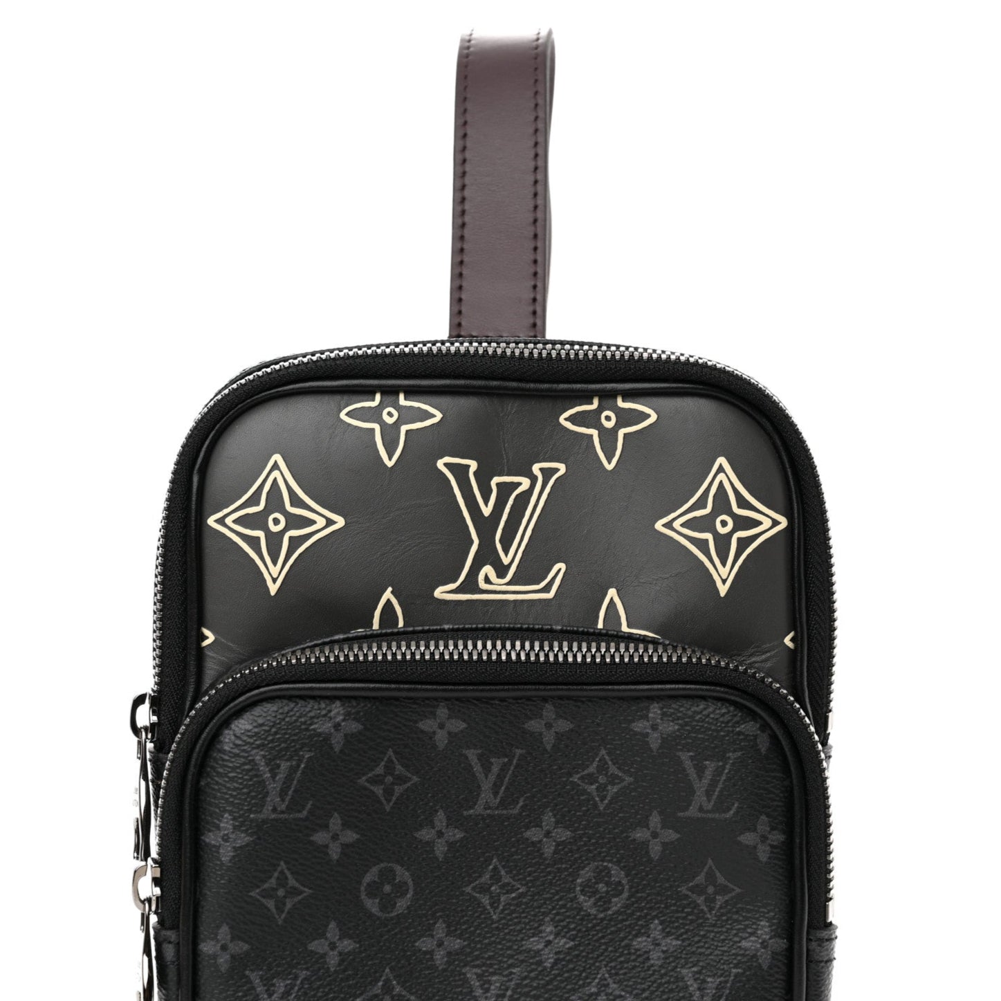 Louis Vuitton Monogram Eclipse Amazone Sling Shoulder Bag - Black