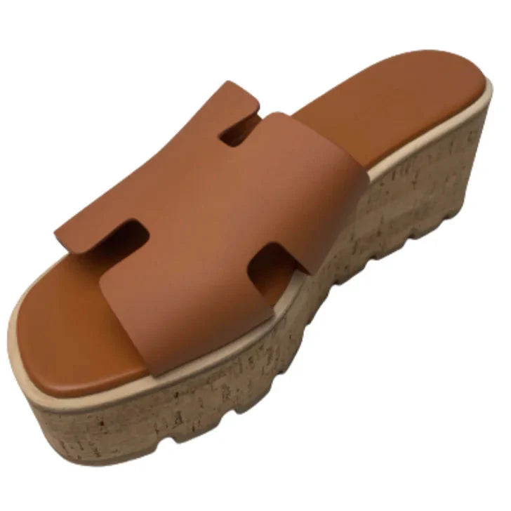 Hermes Eze 30 Sandals - Natural Brown