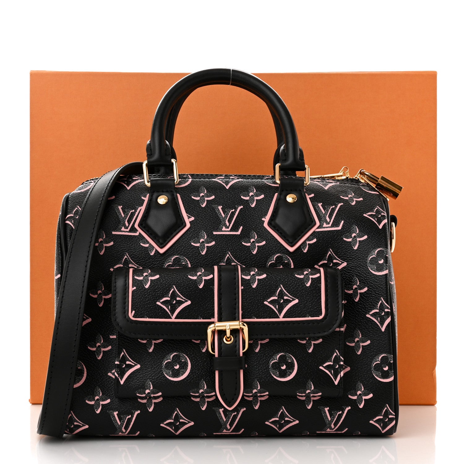 Louis Vuitton Monogram Fall for You Speedy Bandoulière 25 Handbag -  Black