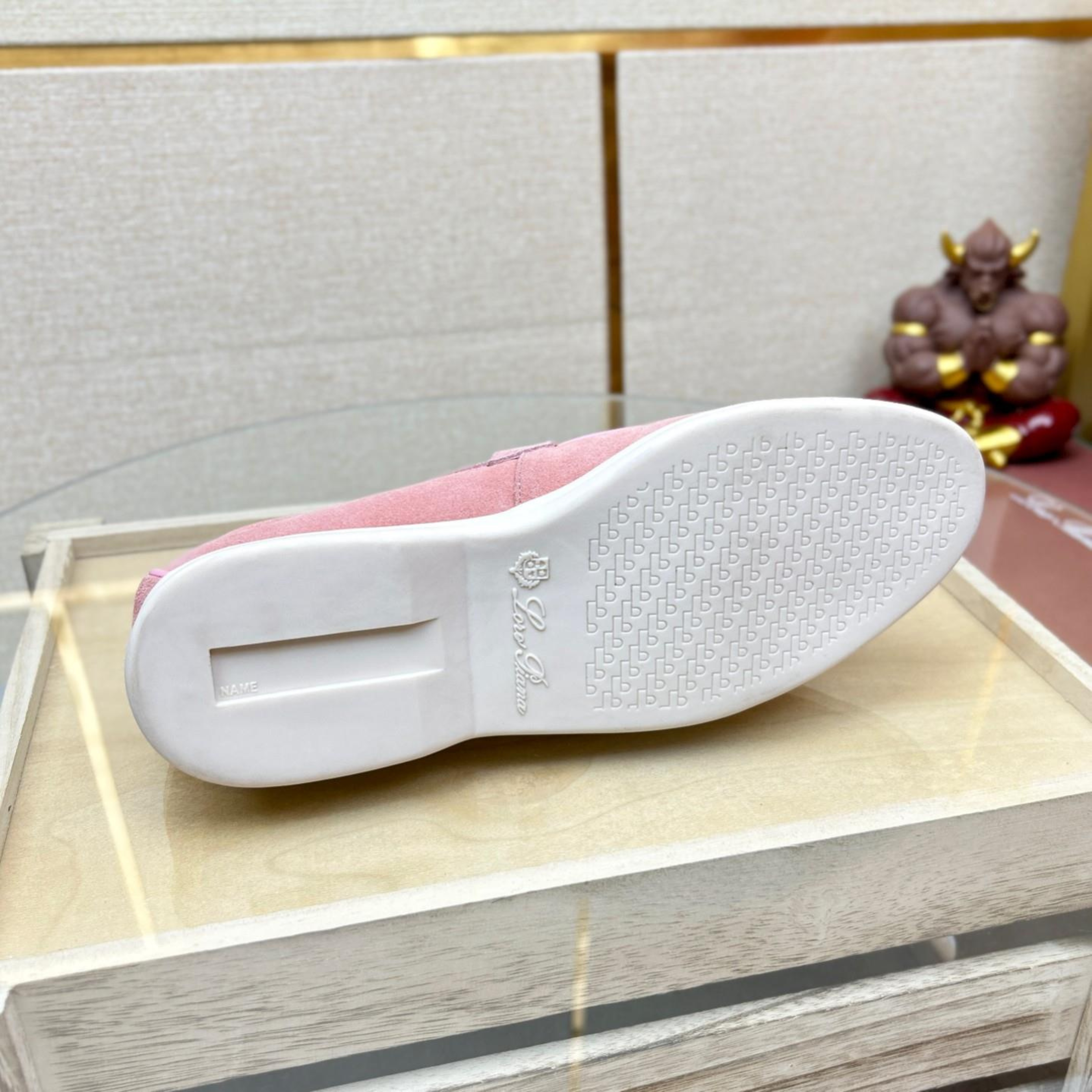 Loro Piana Summer Charms Walk Suede Loafers -  Wild Mauve