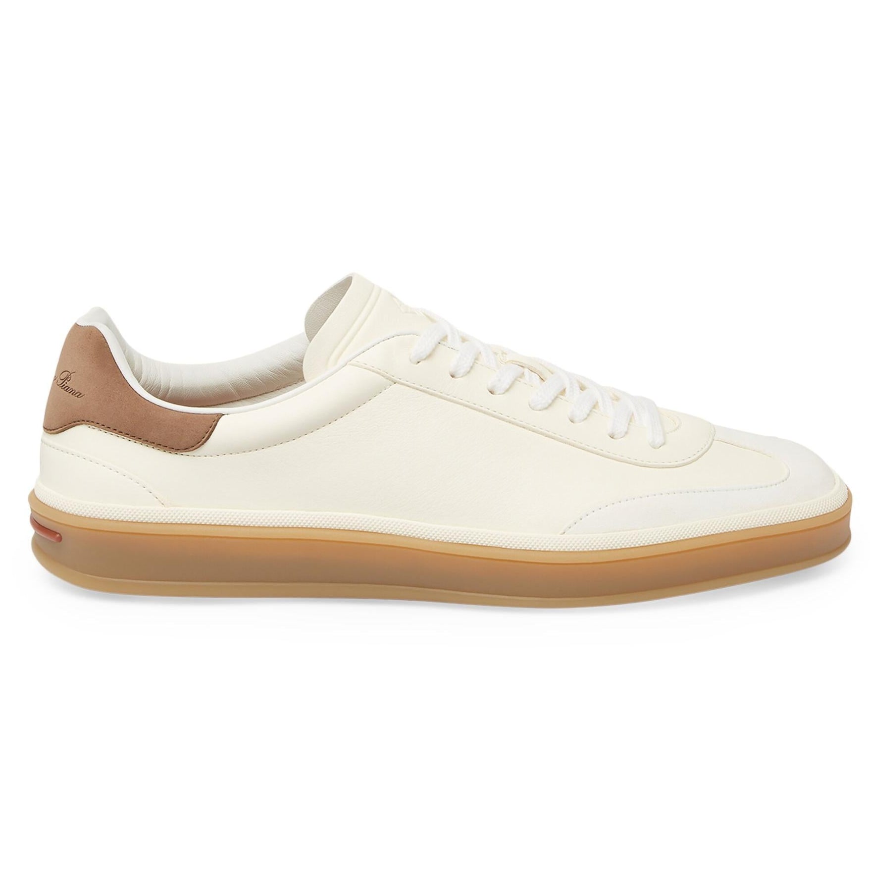 Loro Piana Tennis Walk Leather Sneakers - White (149)
