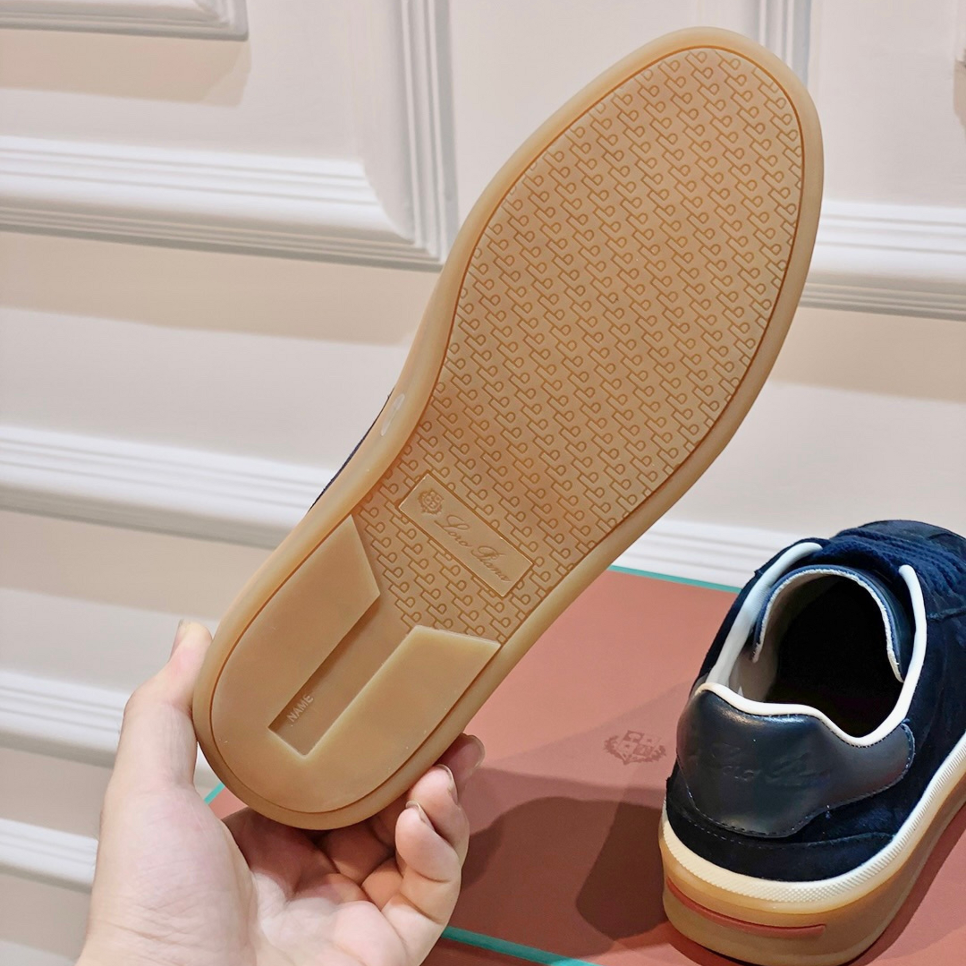 Loro Piana Tennis Walk Suede Calf Split Sneakers - Black Figs (W1CQ)